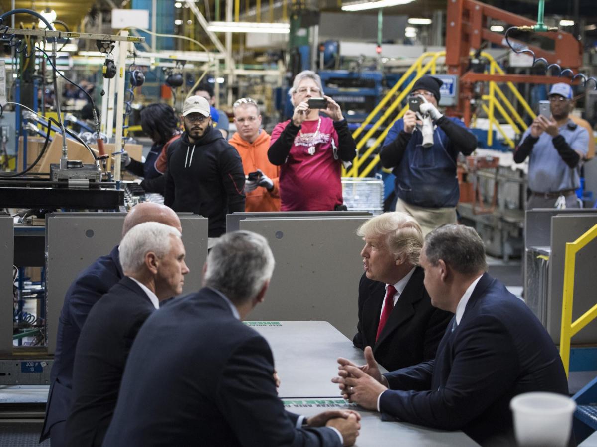 Trump in the factory